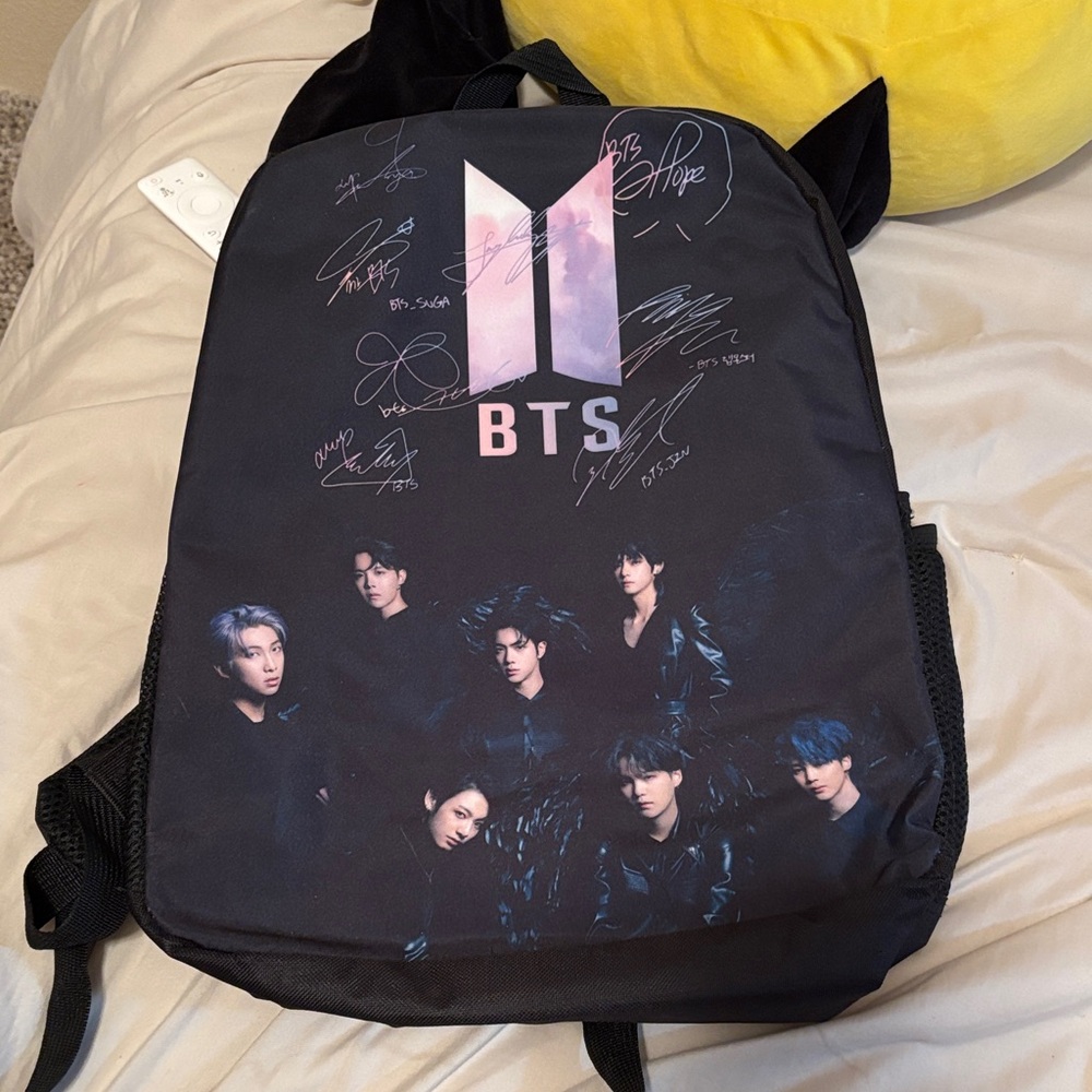 Signature Black and Pink Backpack